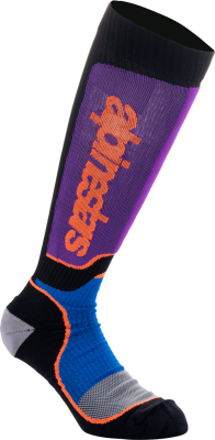 ALPINESTARS SOCK MX PLUS Black/Purple/Blue