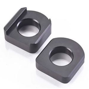 Triumph Rear Wheel Adjuster Kit - Black - Bonneville/Scrambler/SpeedTwin