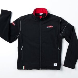 Softshell Smanicabile nera uomo