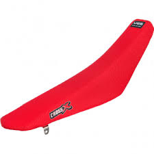Cross X one colour seat cover Honda CRF red