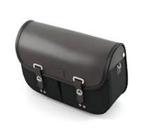 Wax Cotton Pannier Left Black Bonneville/SpeedTwin/Scrambler