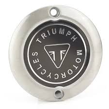 Triumph Clutch Badge, Brushed - All Bonnevilles