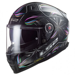 LS2 FF811 Vector 2 Black White Tropical Helmet (L)