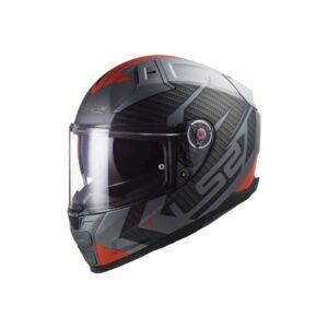 LS2 FF811 Vector 2 Matt Titanium Red helmet
