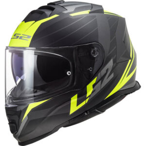 LS2 FF800 Storm Nerve Matt black H-V Yellow helmet (XL)