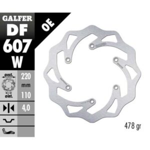 Galfer Brake disc rear Wave KTM EXC 200 99-16