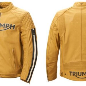 TRIUMPH BRADDAN AIR RACE JACKET - GOLD