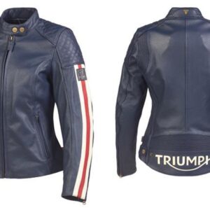 TRIUMPH BRADDAN AIR RACE LADIES JACKET BLUE