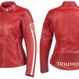 TRIUMPH LADIES BRADDAN SPORT RED JACKET