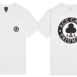 TRIUMPH ACE CAFE PRINTED POCKET T-SHIRT WHITE