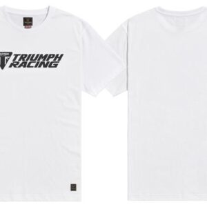 TRIUMPH RACING TEE WHITE / BLACK