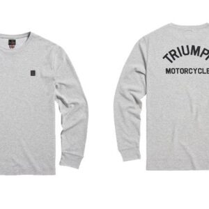 TRIUMPH DEAN L/S WAFFLE T-SHIRT GREY MARL