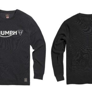 TRIUMPH BETTMANN L/S WAFFLE BLACK T-SHIRT