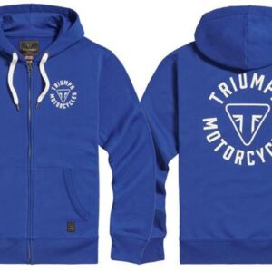 TRIUMPH DIGBY FULL ZIP HOODIE BLUE / BONE